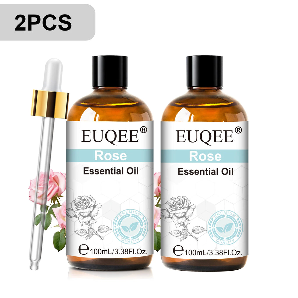 EUQEE 100ml Pure Essential Oil — Vanilla, Lavender, Cinnamon or Lemon — Diffuser & Candle Making