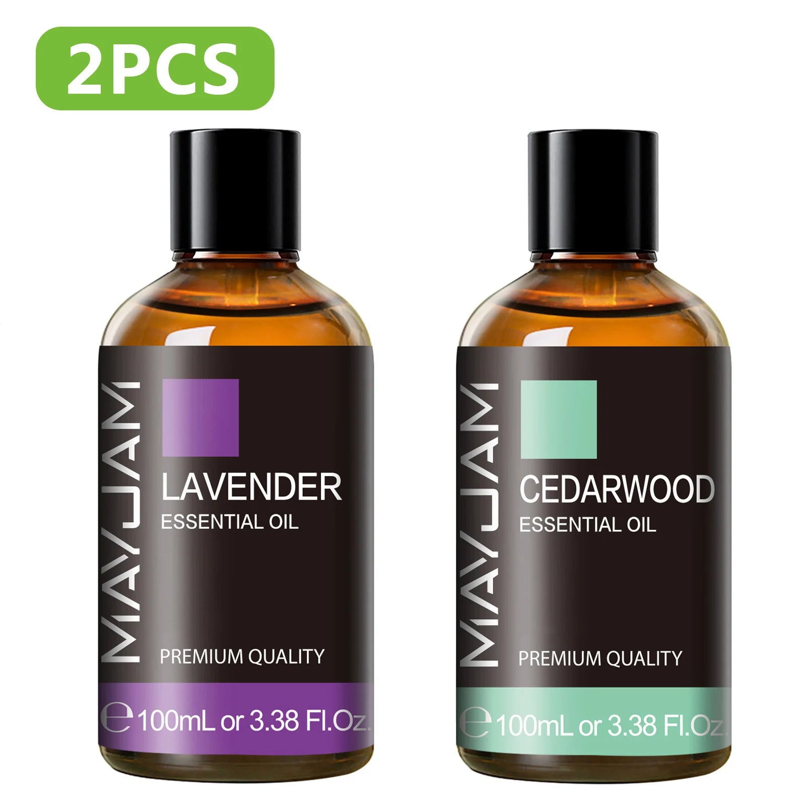 MAYJAM 100ml Pure Plant Essential Oil — Mint, Bergamot, Patchouli, Lemongrass & More