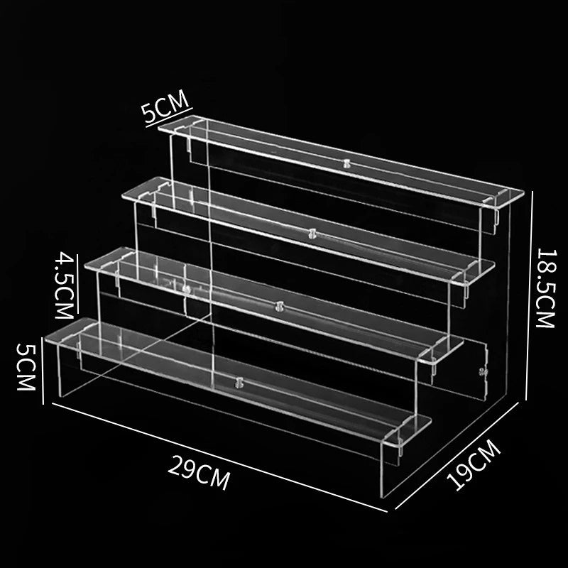 Multilayer Acrylic Display Stand with Removable Shelves