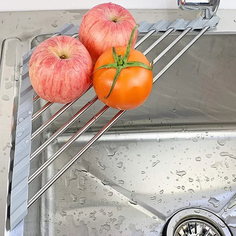 Roll-Up Corner Sink Dish Drying Rack