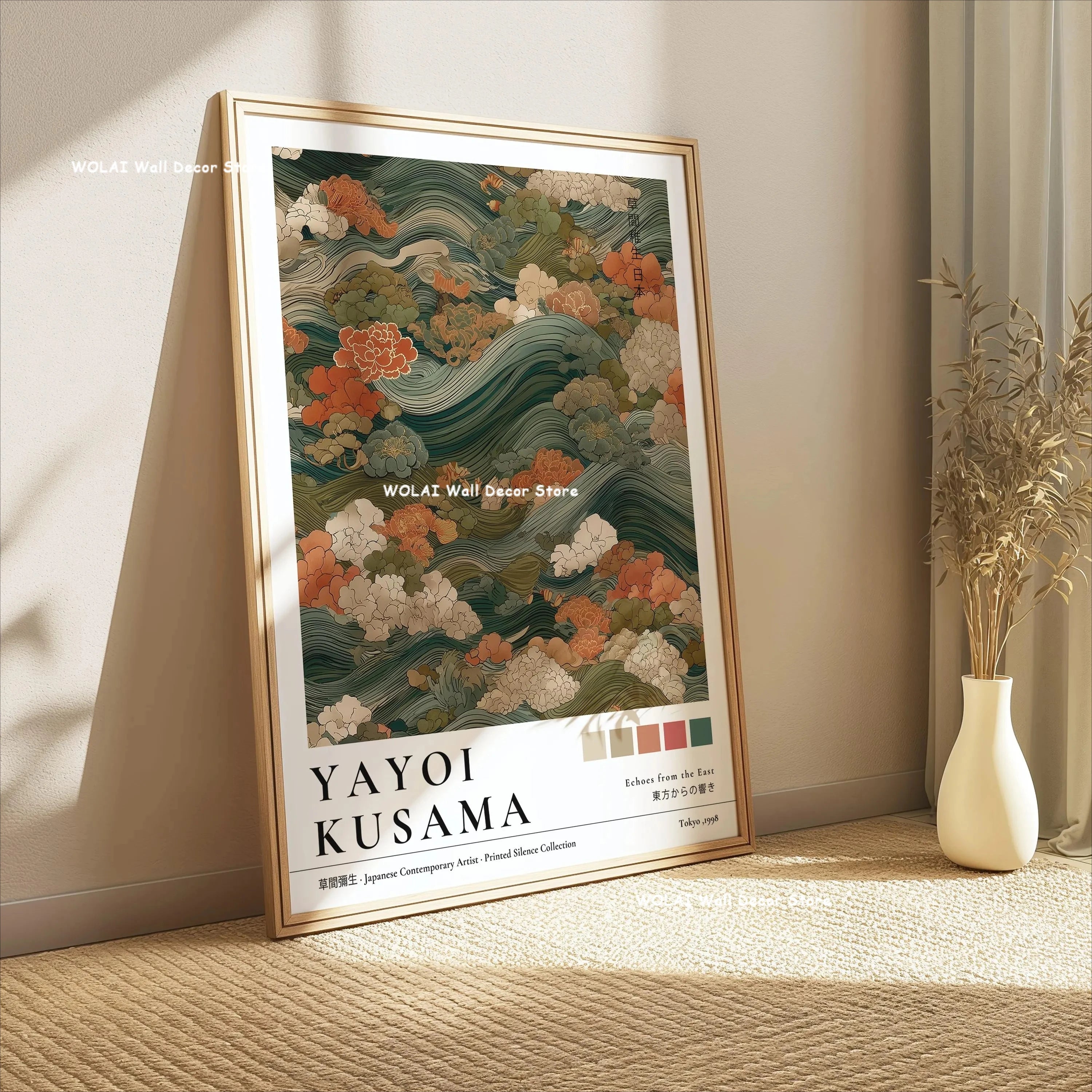 Japanese Wall Art Canvas Prints — Coral Reef, Mushrooms & Mount Fuji, Set of 1 or 3