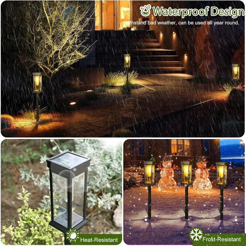 ZTree Solar Pathway Lights – IP65 Outdoor Garden & Lawn Stake Lamps
