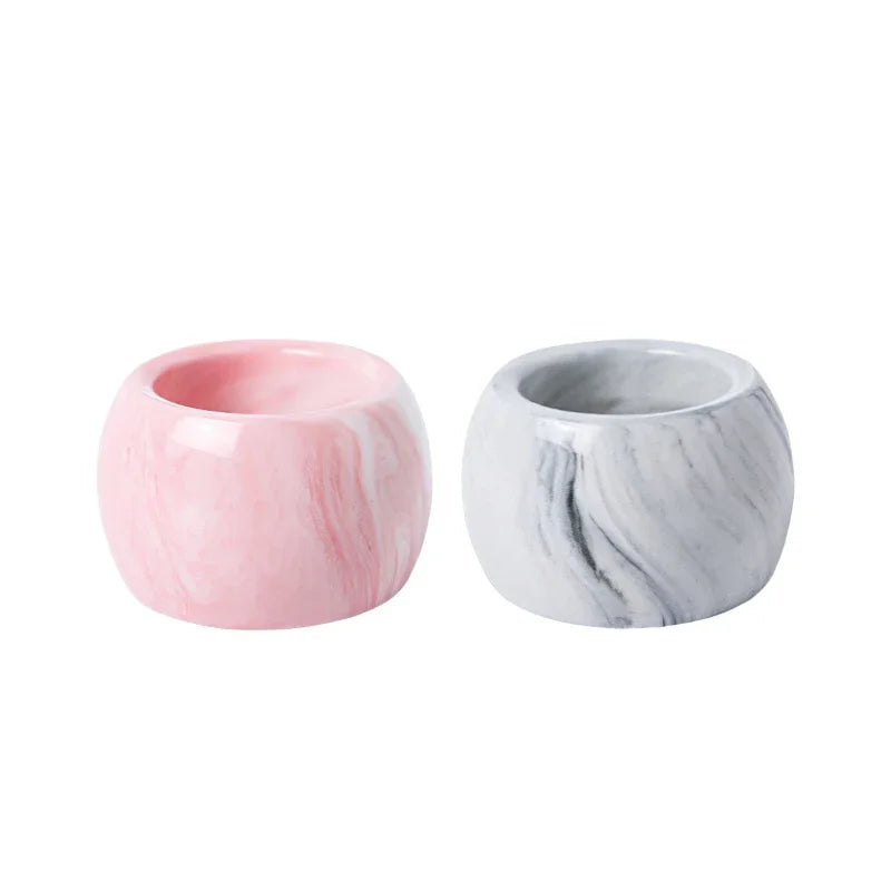 Ceramic Electric Toothbrush Holder — Nordic Marble & Solid, 6.4×3.8cm