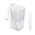 Transparent Self-Watering Plant Pot – PP Seedling & Propagation Container with Drainage (1/2/5 Pack)