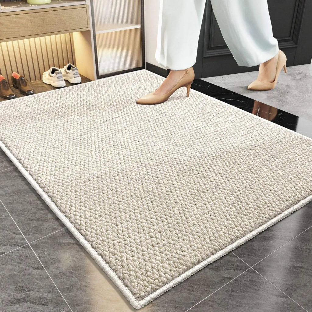 Non-Slip Washable Door Mat – Quick-Dry 3D Loop Pile Entryway Rug 40–80cm