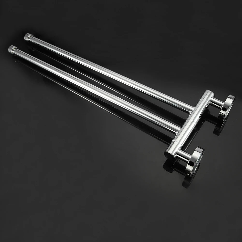 Rotating Swing-Out Towel Rack — 2 or 3 Arms, Zinc Alloy & Stainless Steel