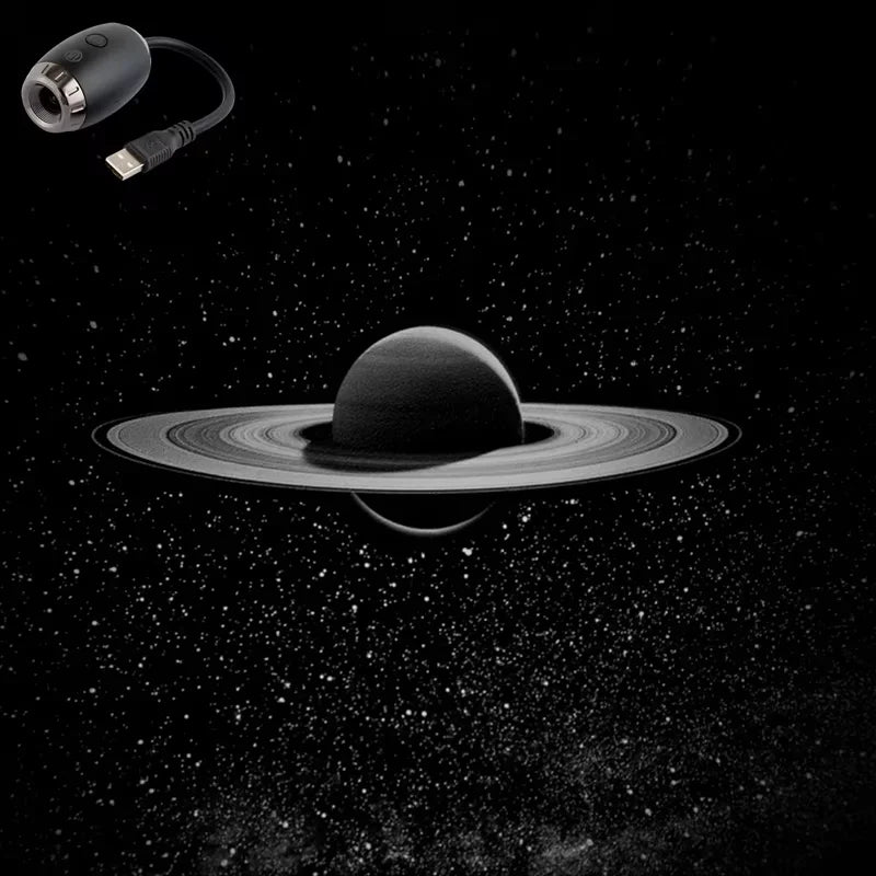 USB Star & Galaxy Projector Light — Car, Bedroom & Tent Atmosphere