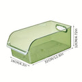 Fridge Drawer Storage Box with Handle — Multipurpose, Draining Design