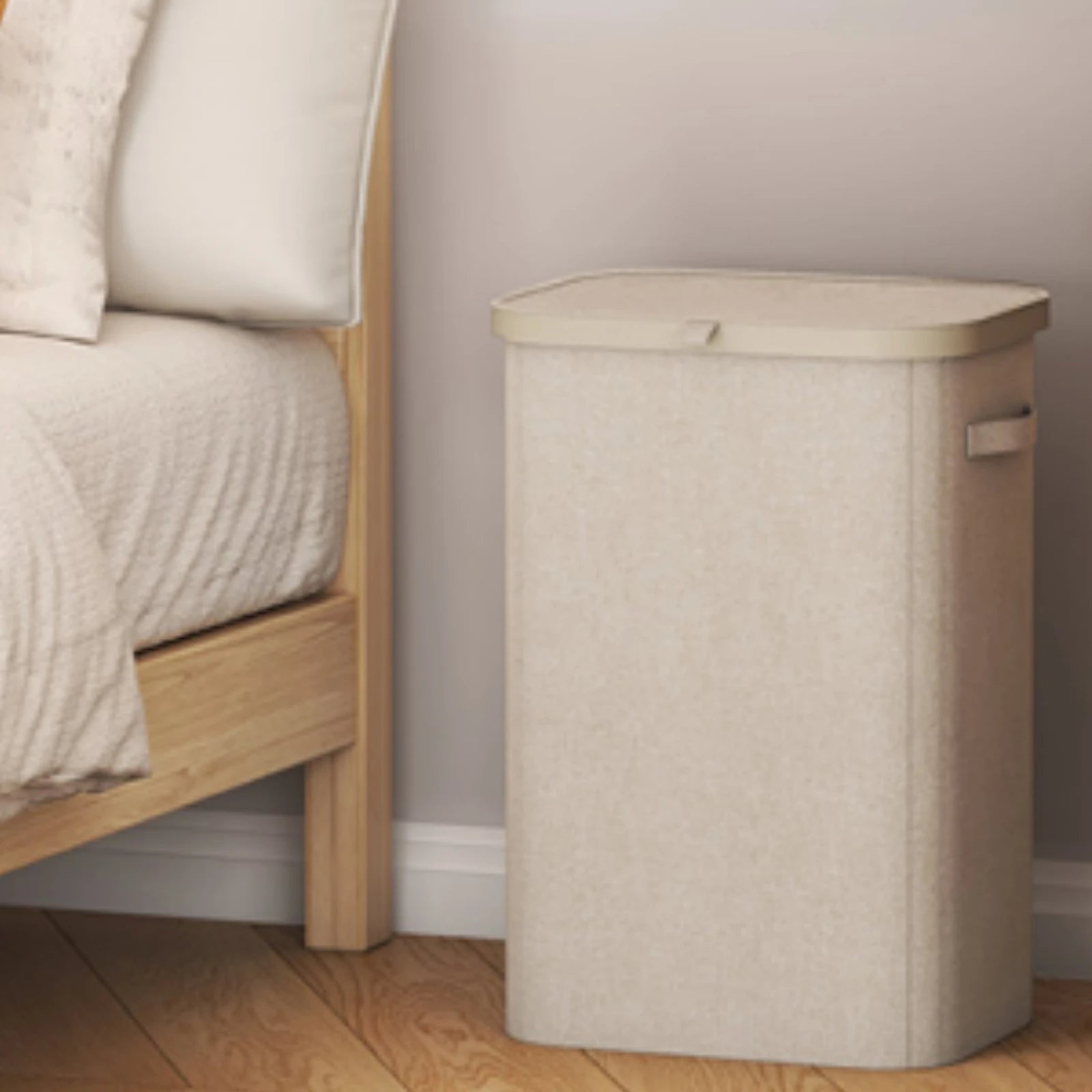 85L Laundry Hamper with Handles & Removable Inner Bag