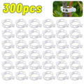 Reusable PP Plant Support Clips – Transparent Vine Fixing Buckle for Tomatoes, Grapes & Vegetables (50–500 pcs)