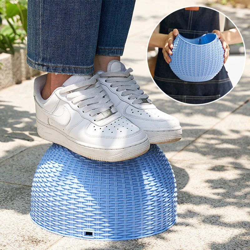 Hanging Hanging Plastic Flower Pot European Style Honeycomb Pattern Imitation Rattan Flower Pot Hanging Indoor Hanging Basket