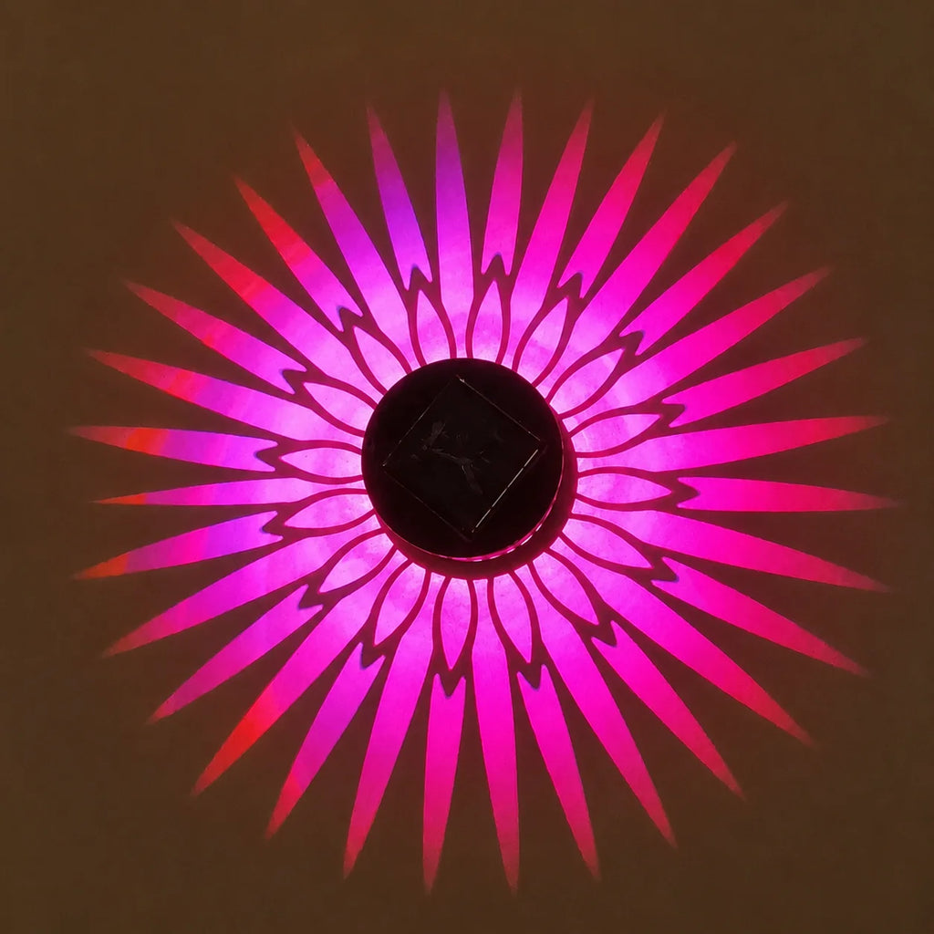 Solar LED Warm Wall Light – IP65 Globe Iron Lamp for Garden, Steps & Courtyard