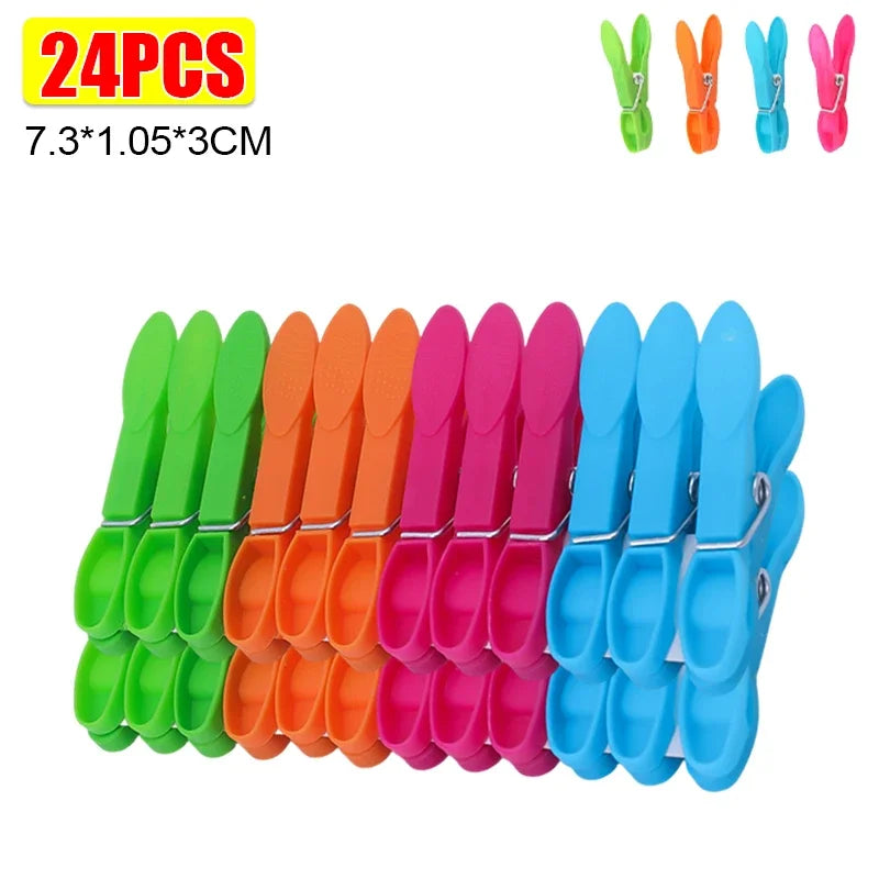 Colorful Plastic Clothespins