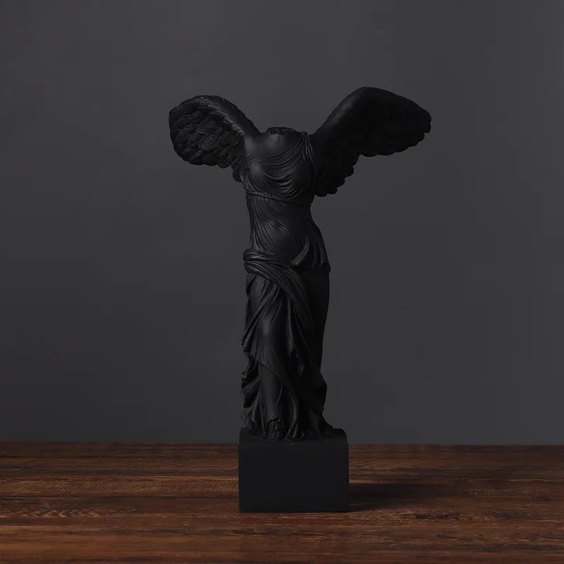 Winged Victory of Samothrace Resin Figurine — 24.5 cm Greek Goddess Sculpture