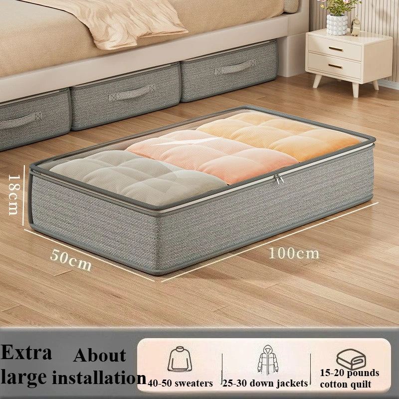 Large Under-Bed Storage Boxes — Set of 2