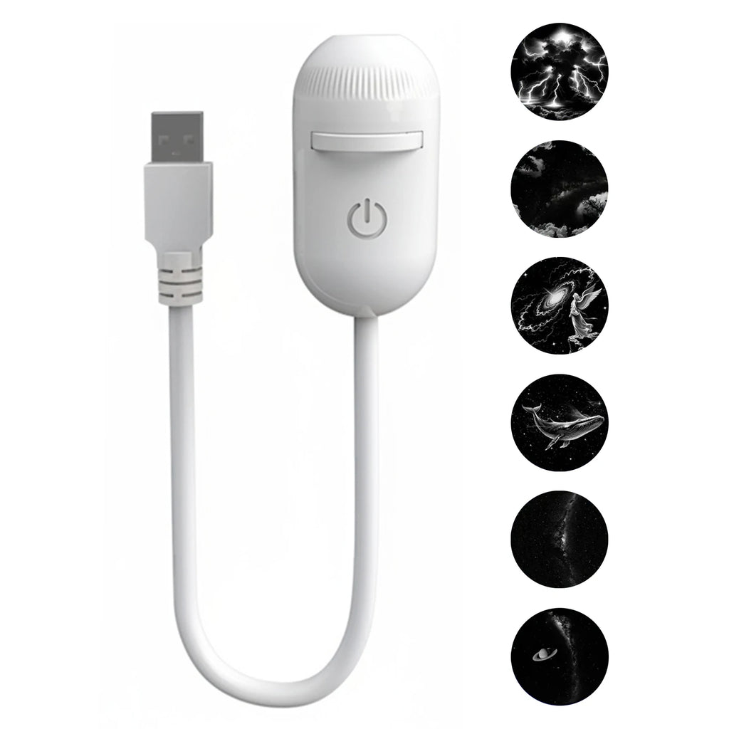 2-in-1 USB Ambient Light — Reading & Atmosphere, Flexible Gooseneck
