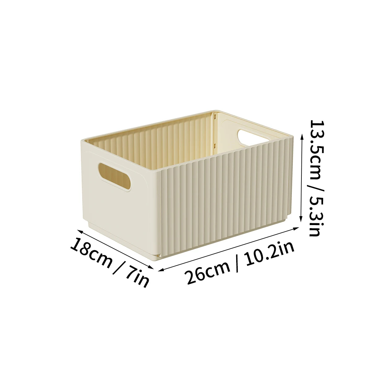 WORTHBUY Folding Fridge Storage Box — Pull-Out, Fruit & Vegetable Organizer