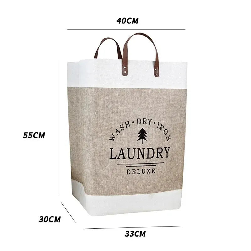 Large Foldable Fabric Laundry Basket