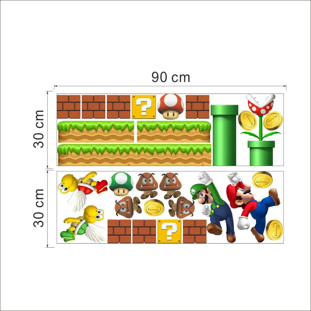 3D Cartoon Vinyl Wall Stickers — Kids Room & Nursery Decoration