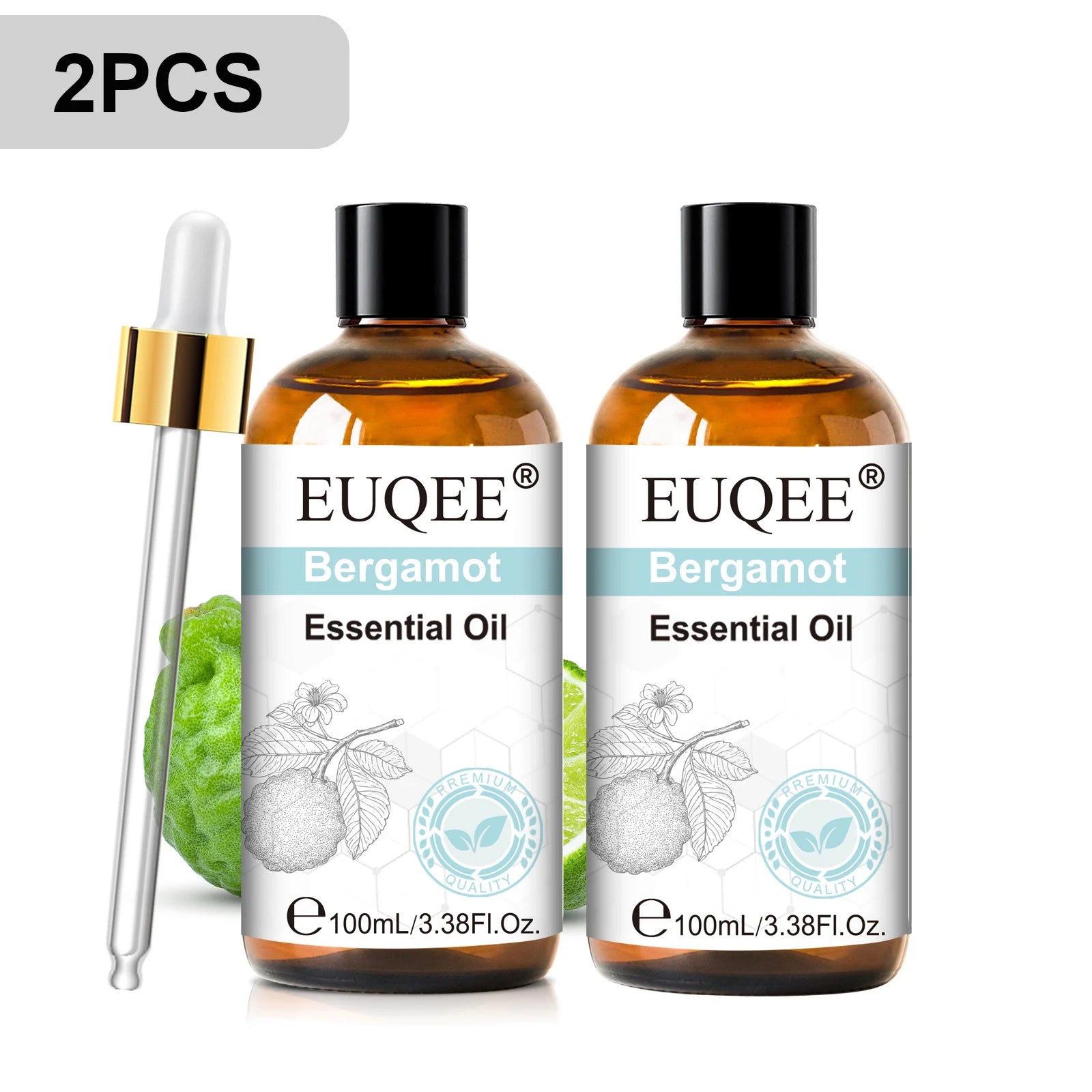 EUQEE 100ml Pure Essential Oil — Vanilla, Lavender, Cinnamon or Lemon — Diffuser & Candle Making