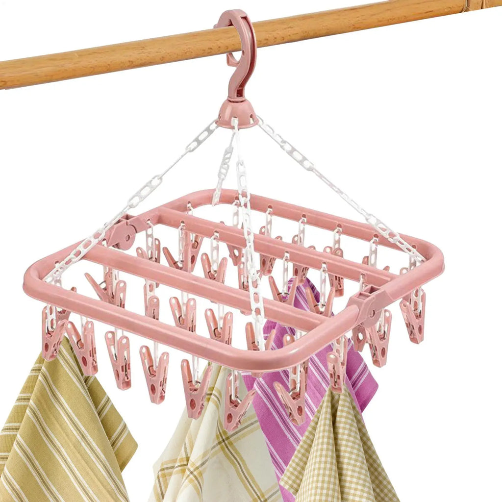 32-Clip Swivel Laundry Hanger