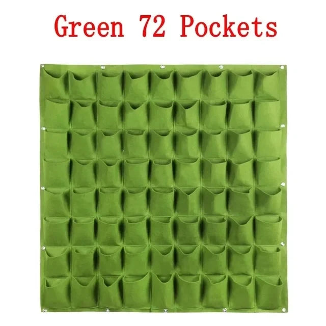 Wall Hanging Pocket Grow Bags – Vertical Garden Felt Planter for Indoor & Outdoor