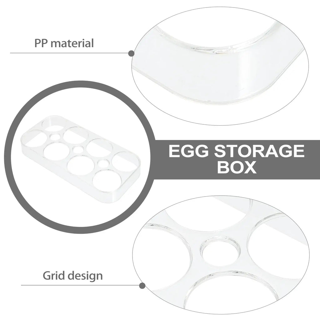 Refrigerator Egg Tray & Organizer — Stackable, Portable