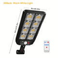 AMARYLLIS 100/200 LED Solar Street Light – IP65 Waterproof Motion Sensor Wall Light with Remote Control