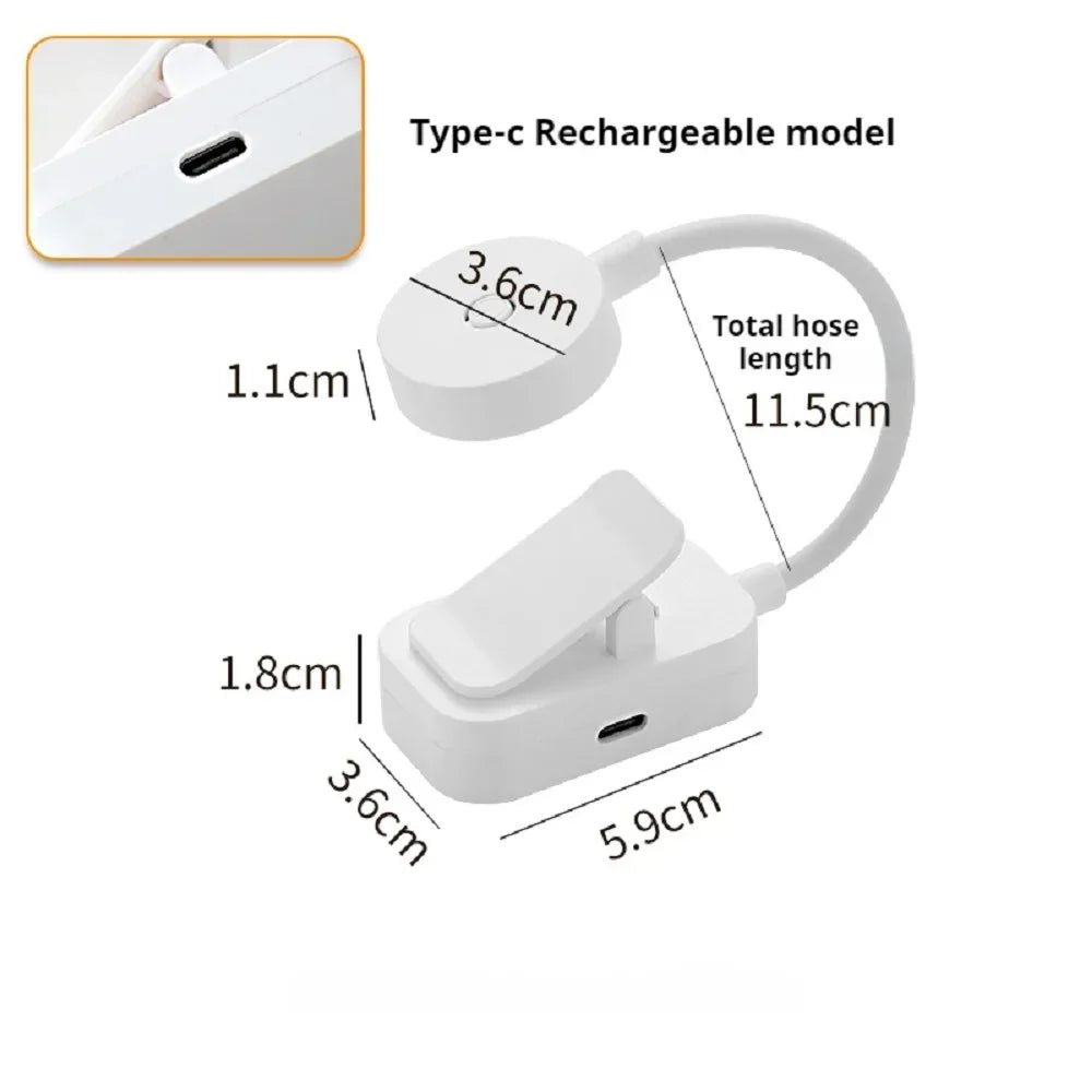 Portable Clip-On Reading Light — 3 Colour Modes, Eye Protection