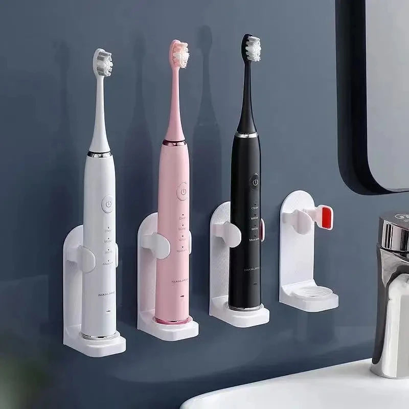Adjustable Electric Toothbrush Holder — Silicone Non-Slip Wall Mount, Universal Fit