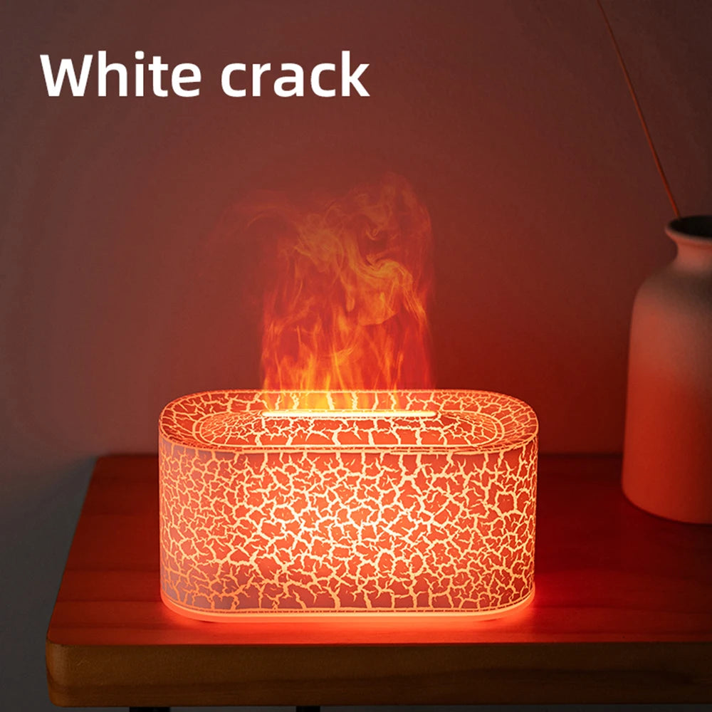 Flame Essential Oil Diffuser — 7 Colour LED Humidifier with Auto-Off