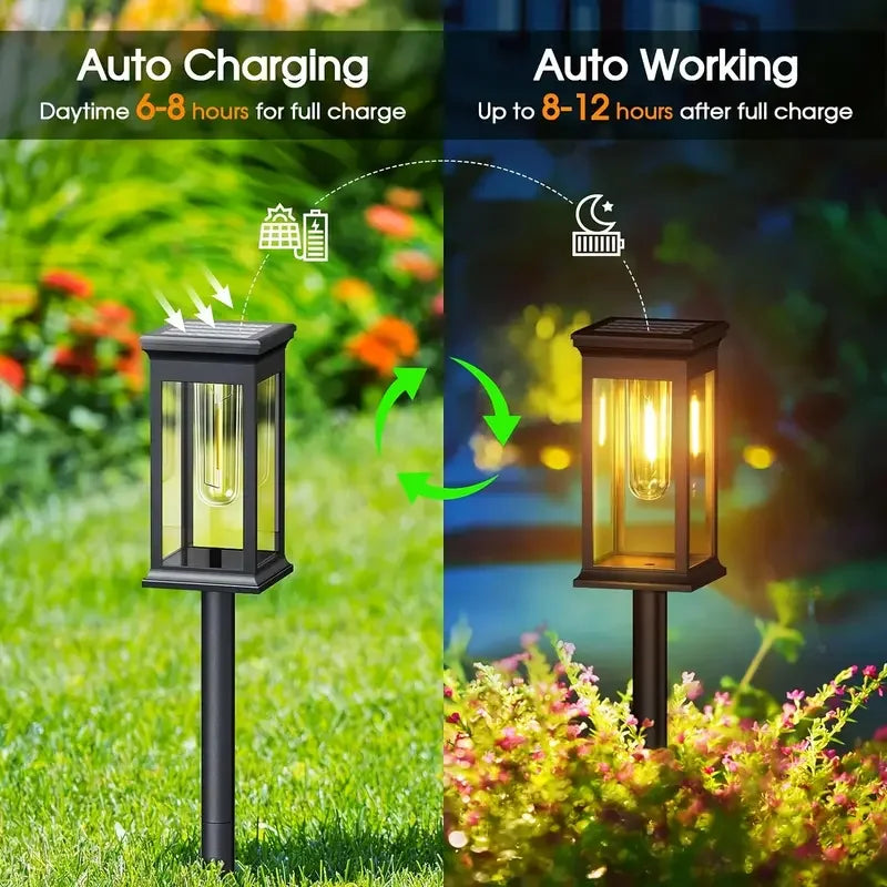 ZTree Solar Pathway Lights – IP65 Outdoor Garden & Lawn Stake Lamps