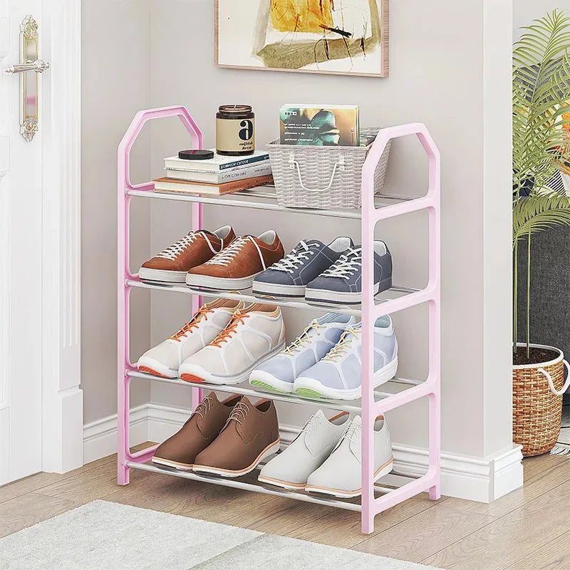 4-Tier Assembly Shoe Rack — Multifunctional Storage