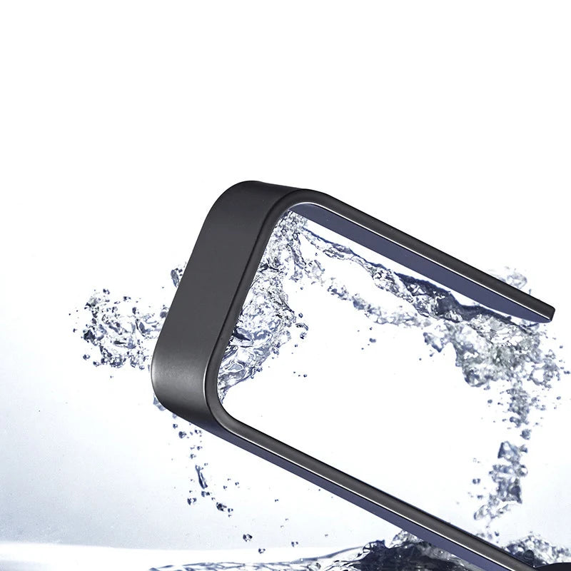 Space Aluminum Towel Rack — No-Drill Self-Adhesive, Bathroom & Kitchen