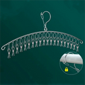 20-Peg Stainless Steel Windproof Clothes Hanger