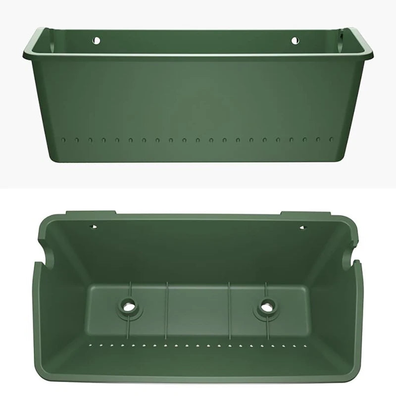 Wall-Mounted Hanging Flower Pot – Vertical Garden Plastic Planting Box