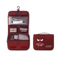 Hanging Cosmetic Bag — Unisex Polyester Travel Toiletry Organizer, Foldable
