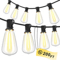 ST38 Outdoor LED String Lights — Dimmable, Shatterproof, Waterproof