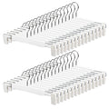 Adjustable Non-Slip Pants Hangers with Clips