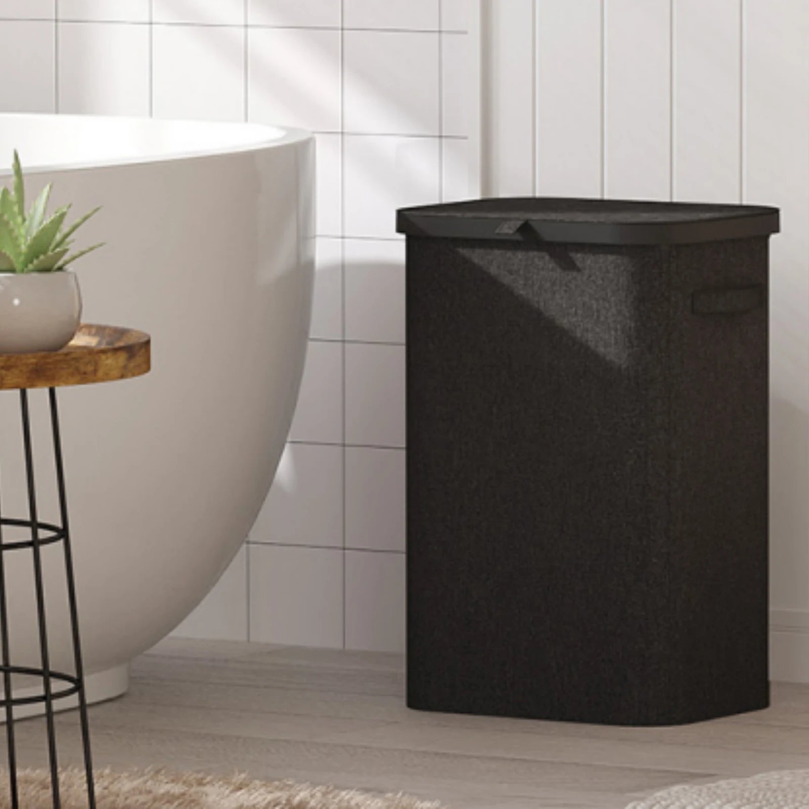 85L Laundry Hamper with Handles & Removable Inner Bag