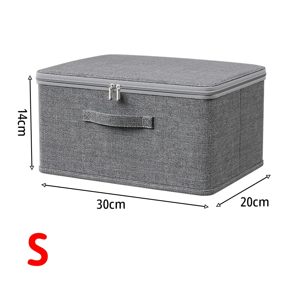 Zipped Storage Box with Cover — Wardrobe Organizer