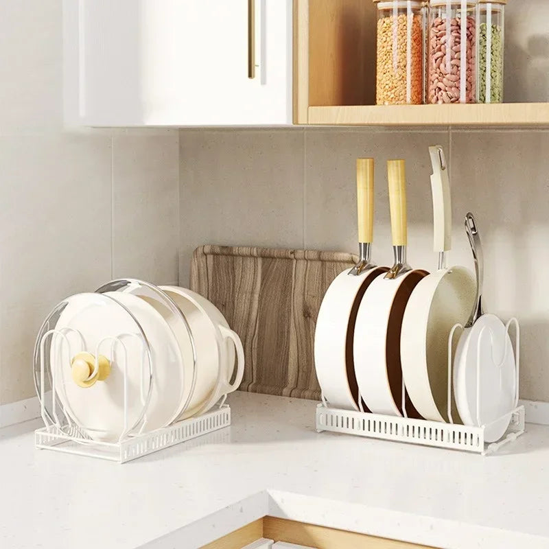 Adjustable Multi-Layer Pot & Dish Storage Rack