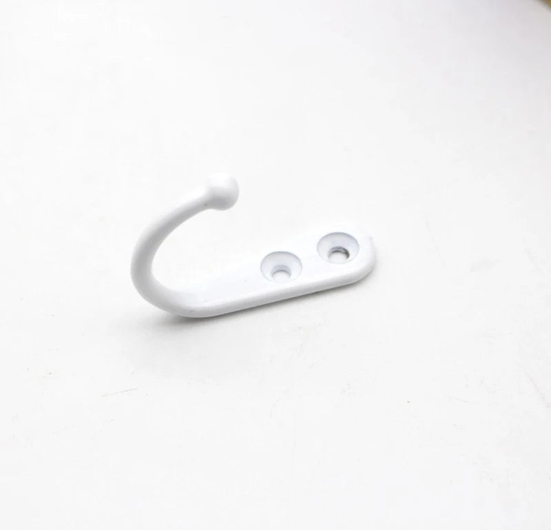 Retro Zinc Alloy Wall Hook — Single or Double Prong for Coats, Bags & Towels