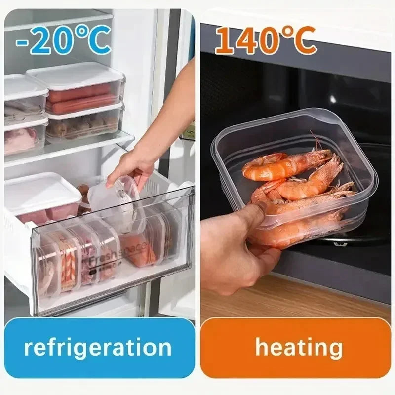 Small Food Fresh-Keeping Boxes — Transparent, Freezer Safe, Set Options