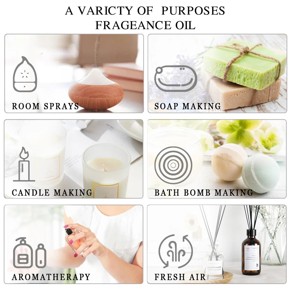 MAYJAM 100ml Pure Plant Essential Oil — Mint, Bergamot, Patchouli, Lemongrass & More
