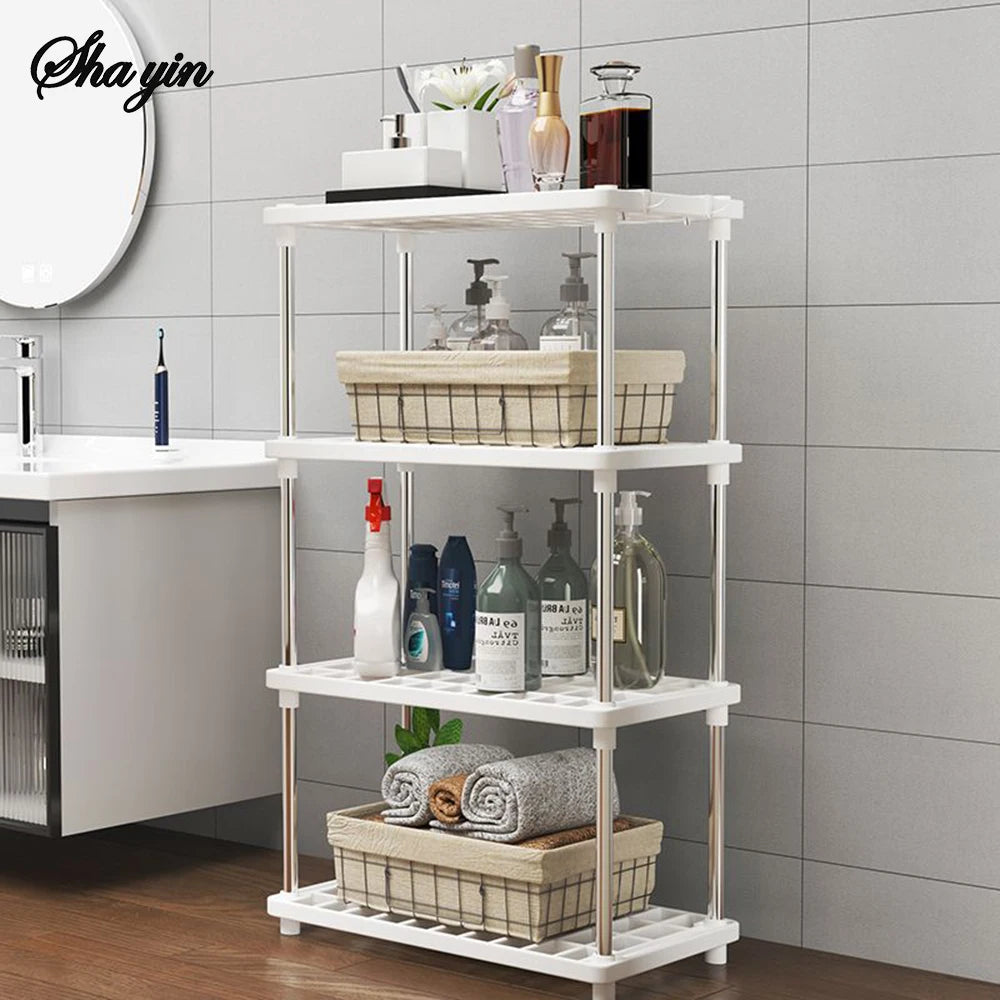 Multi-Level Floor Storage Rack — Kitchen, Bathroom & Living Room