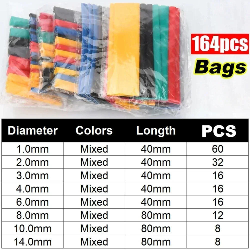 PE Heat Shrink Tube Kit — Flame-Retardant Electrical Cable Insulation