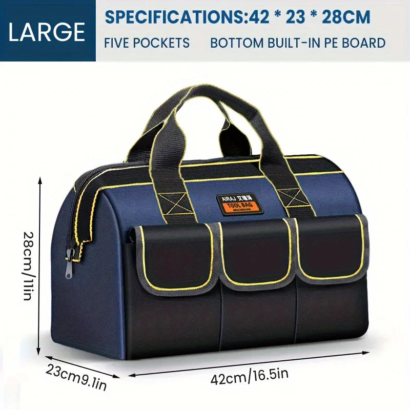 AIRAJ 1680D Oxford Electrician Tool Bag – Waterproof High-Capacity Storage Bag (13–18 inch)