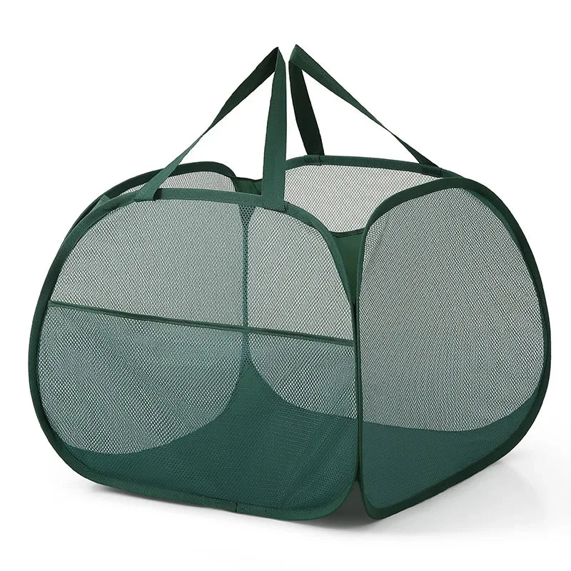90L Collapsible Pop-Up Laundry Hamper with Handles
