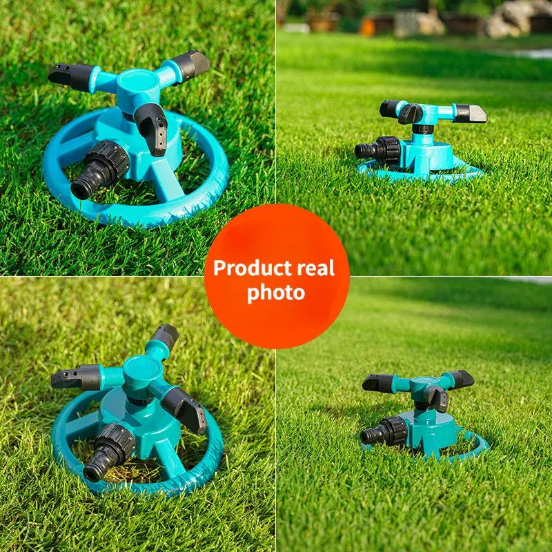 360° Automatic Rotating Sprinkler Nozzle – Garden Lawn Irrigation Watering Head (ABS+PP)